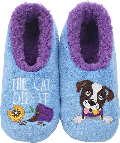 snoozies slippers cat