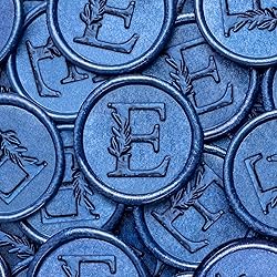 25Pcs Blue Wax Seal Stickers Handmade Vintage