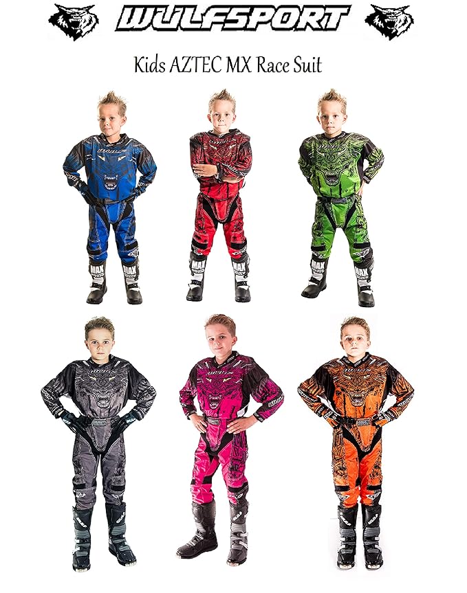 Wulfsport Orange Kids ALL SIZES Motocross Pants Trousers Youth Child Quad Sx