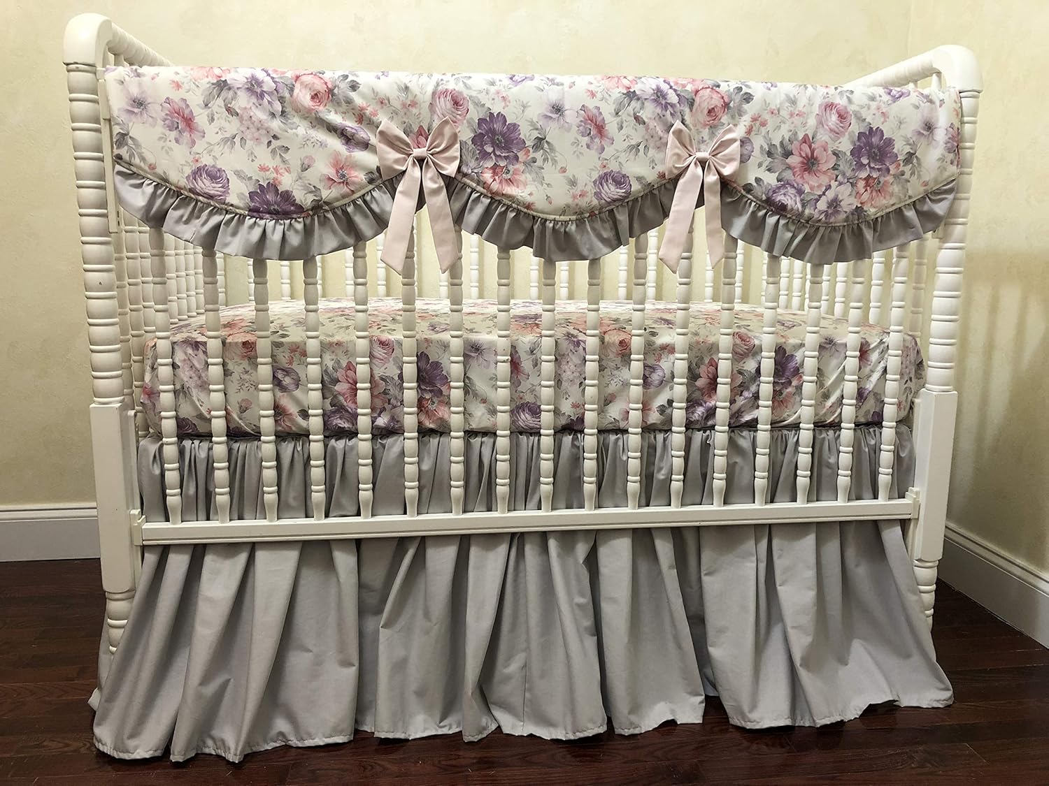 pale pink baby bedding