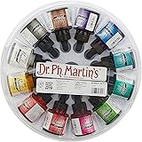 Dr. Ph. Martin's Bombay India Ink (Set 1) Ink Set, 1.0 oz, Set 1 Colors, 1 Set of 12 Bottles