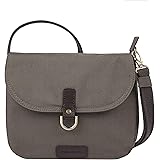 Travelon: Anti-Theft Courier Saddle Crossbody Bag - Gray
