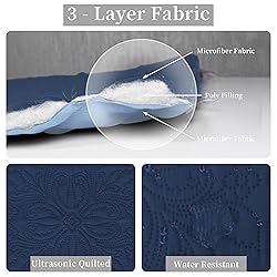 Easy-Going King Size Reversible Quilt Set with 1