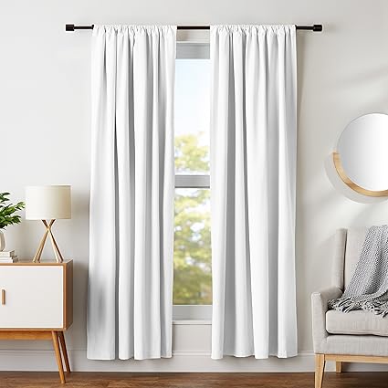 Amazon Com Amazonbasics Room Darkening Blackout Window Curtains