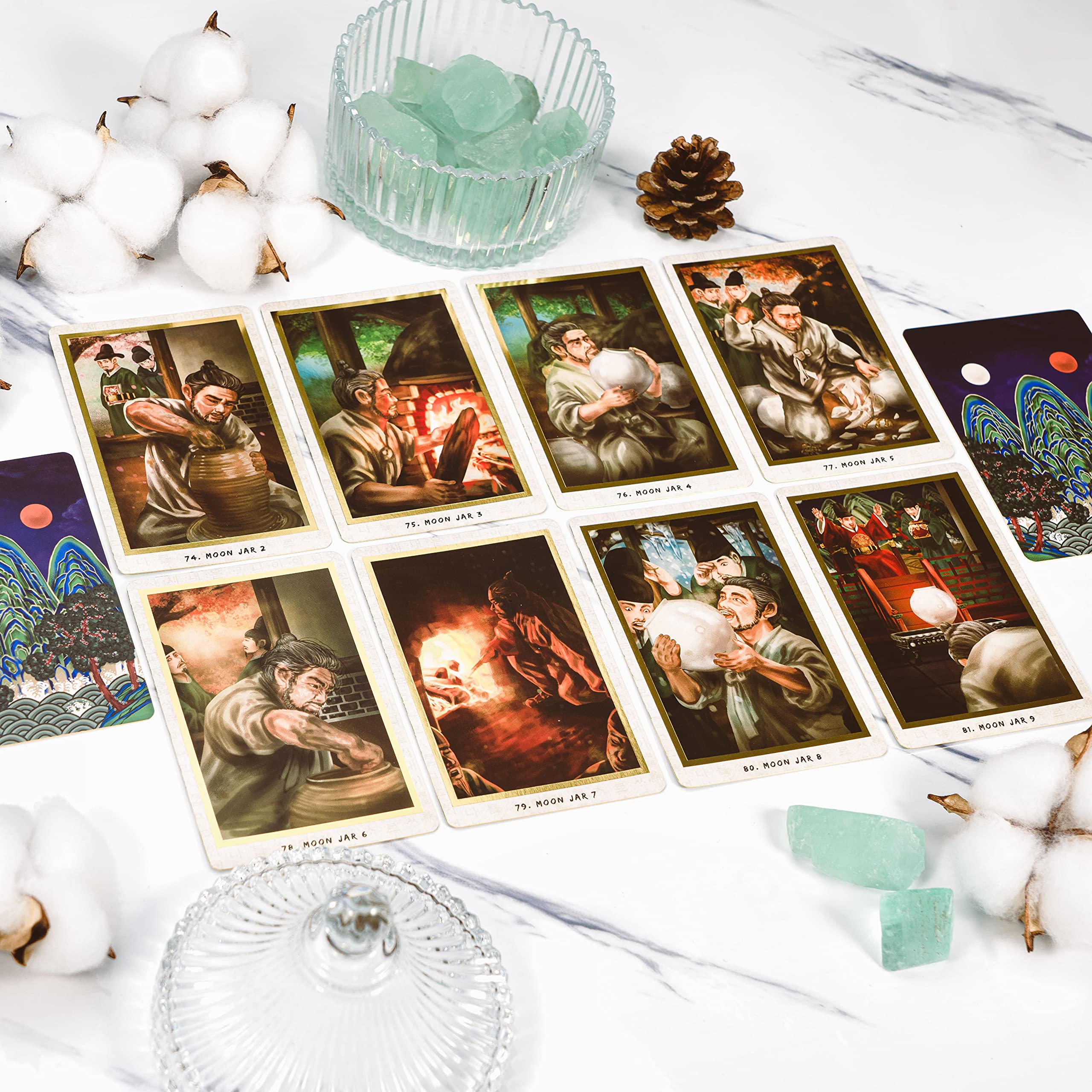 PRIME MUSE Korean Secret of The Kingdom Oracle Tarot Cards with Guidebook Set