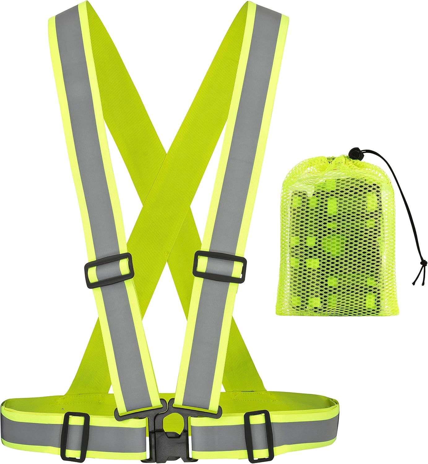 freemind Premium reflective vest with extra wide reflector, 360 degree