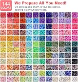 Fournine 23000 Pcs Clay Beads Friendship Bracelet Kit 144 Colours 7 Boxes view 2