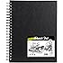 CONDA Hardcover Spiral Sketch Pad Sketchbook Perforated 8.5"x11" for Drawing Painting (1 PACK)
