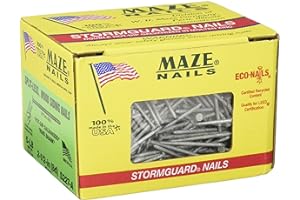 3M MAZE NAILS S227A-5 Double Hot Dipped Ring Shank Split Less Siding Nail, 5-Pound 8D 2-1/2-Inch