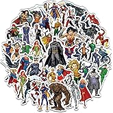 50 PCS Superhero Stickers for Kids, Vinyl Waterproof Kids Stickers for Laptop, Skateboard, Phone, Water Bottles, Hero Anime Stickers for Boys, Teens, Adult (50PCS-1)