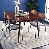 SAFAVIEH Abstract Collection Area Rug - 6' x 9', Ivory & Dark Blue, Handmade Wool, Ideal for High Traffic Areas in Living Roo