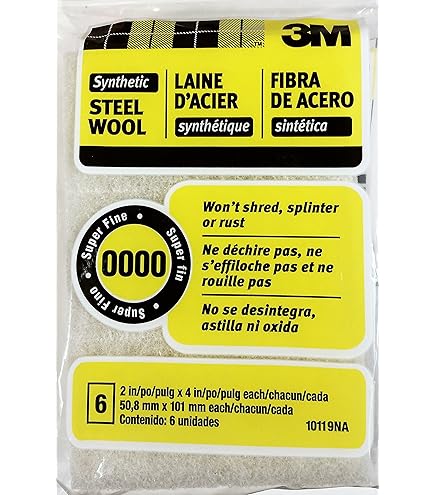 Liberon Lana D'acciaio 0000 – 4 Confezioni Da 7g Per Legno E Metallo - 4