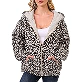 Eutten Womens Camo Zip Up Hoodie Long Sleeve Maple Leaf Print Oversized Hooded Jacket Fleece Full Zip Sweatshirt with Pockets
