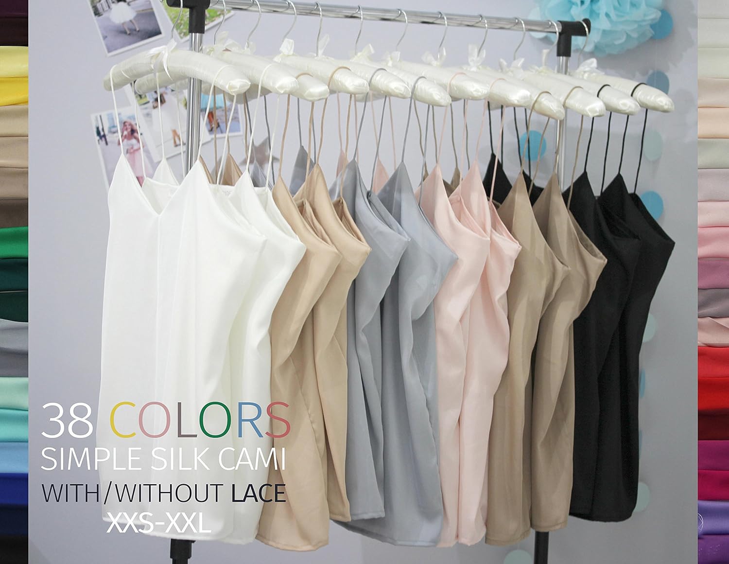 Amazon Com Classic Women S Simple Silk Lace Top Satin Blouse