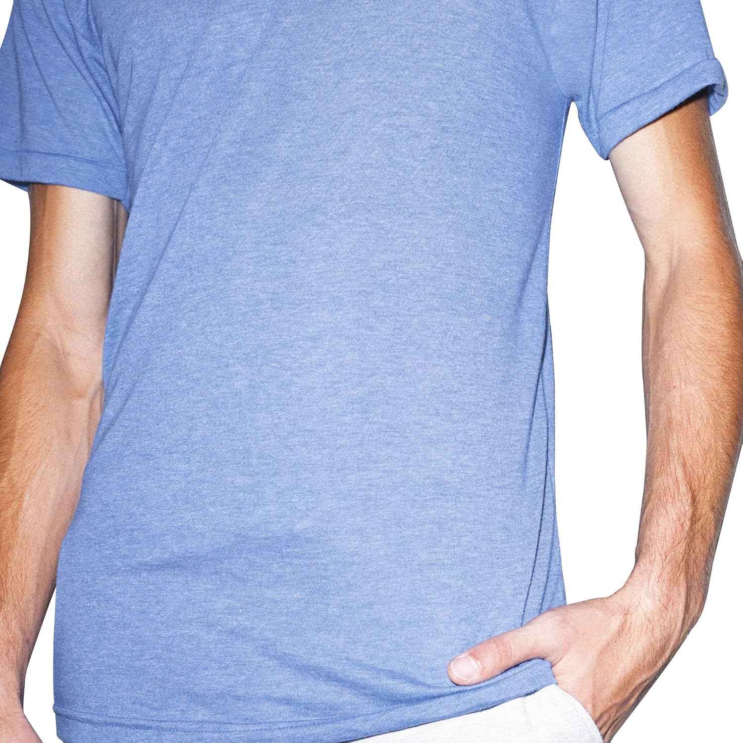 American Apparel Tri-Blend Crewneck Short Sleeve Track T-Shirt, 2-Pack: Clothing