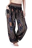 Lannaclothesdesign Women's Smocked Waist Boho Flowy