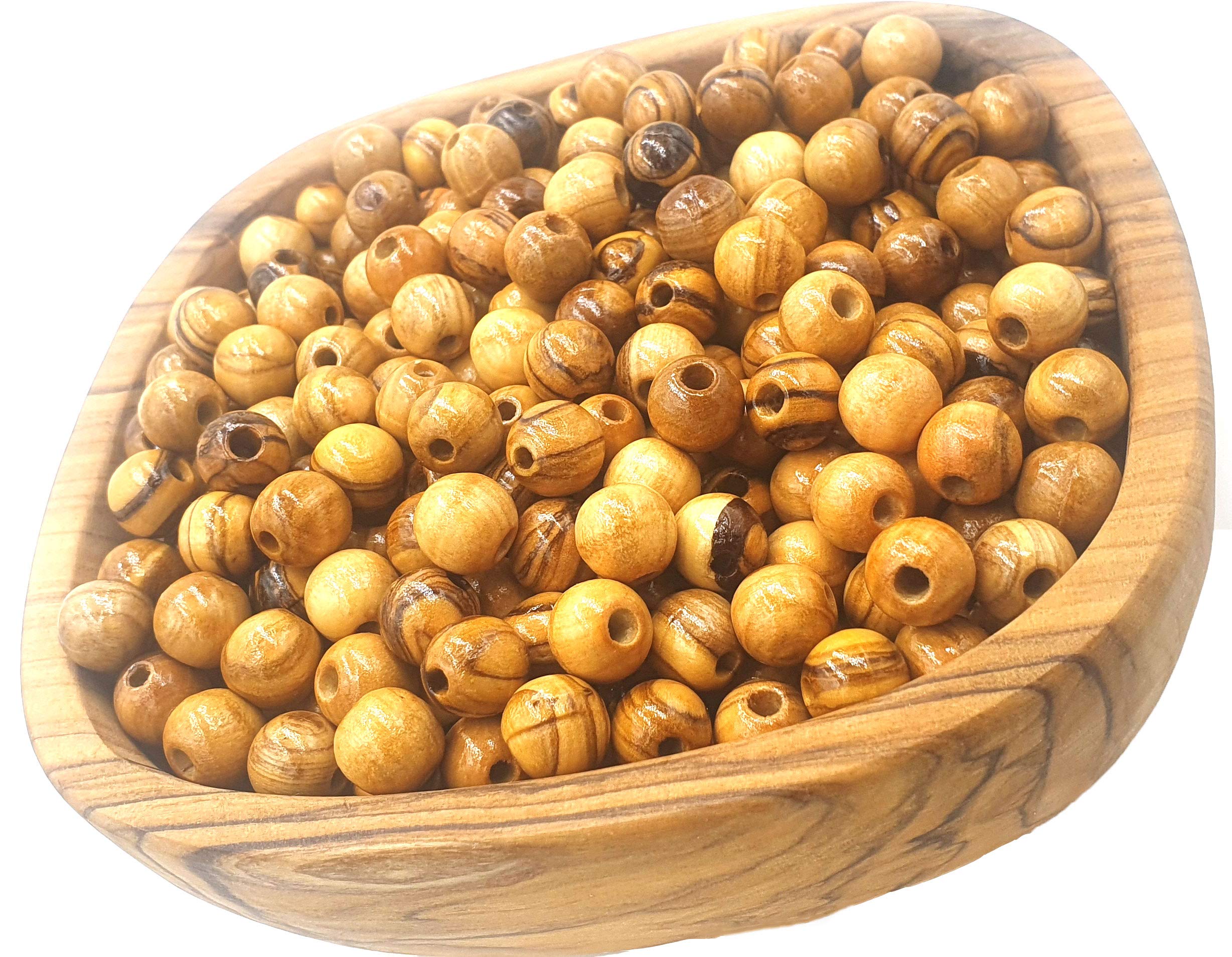 Jerusalem Olive Wood Making a Rosary Beads Supplies 10mm (500 Beads)