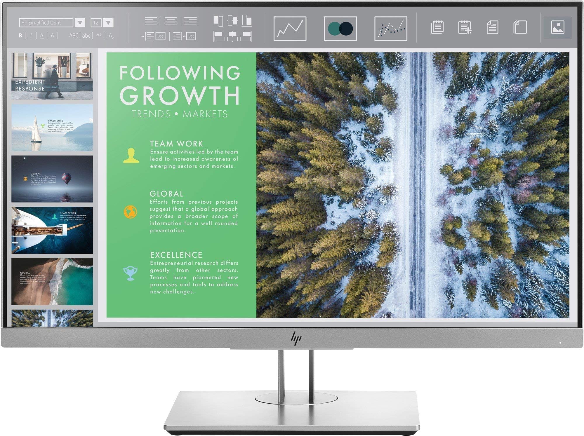 HP 1FH47AT 23.8 cm Monitor LED - Black (Renewed)