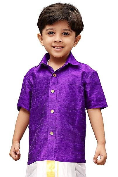 purple color dress for boy