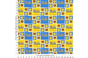 FIELD'S FABRICS Cotton UCLA Bruins College Team Sports Cotton Fabric Print - ucla-020