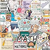 100Pcs Math Stickers for Laptops & Water Bottle - Funny Math Gifts, Party Supplies & Decorations - Nerd Stickers — Gift for Women & Men