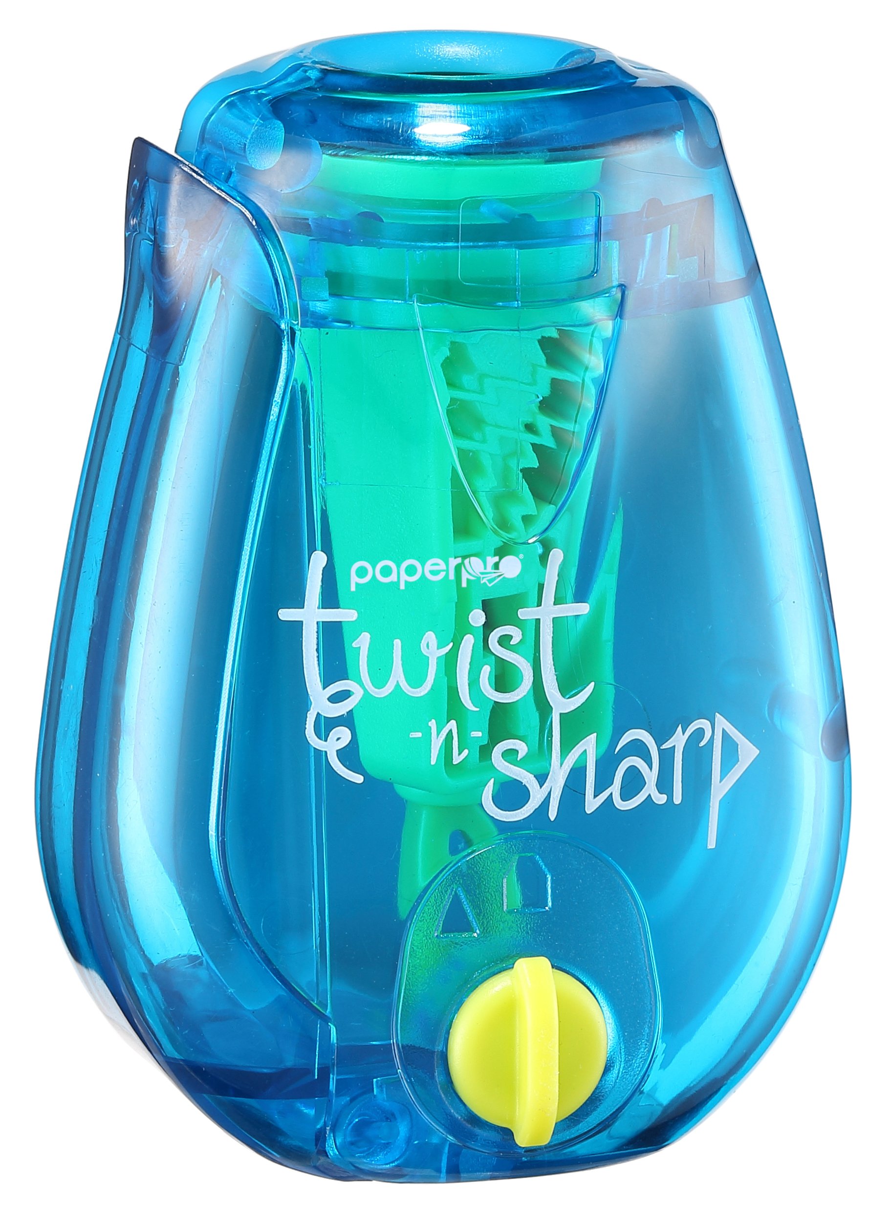 PaperPro - PS1-BLUE-EU - Twist-n-Sharp Manual Pencil Sharpener, Blue