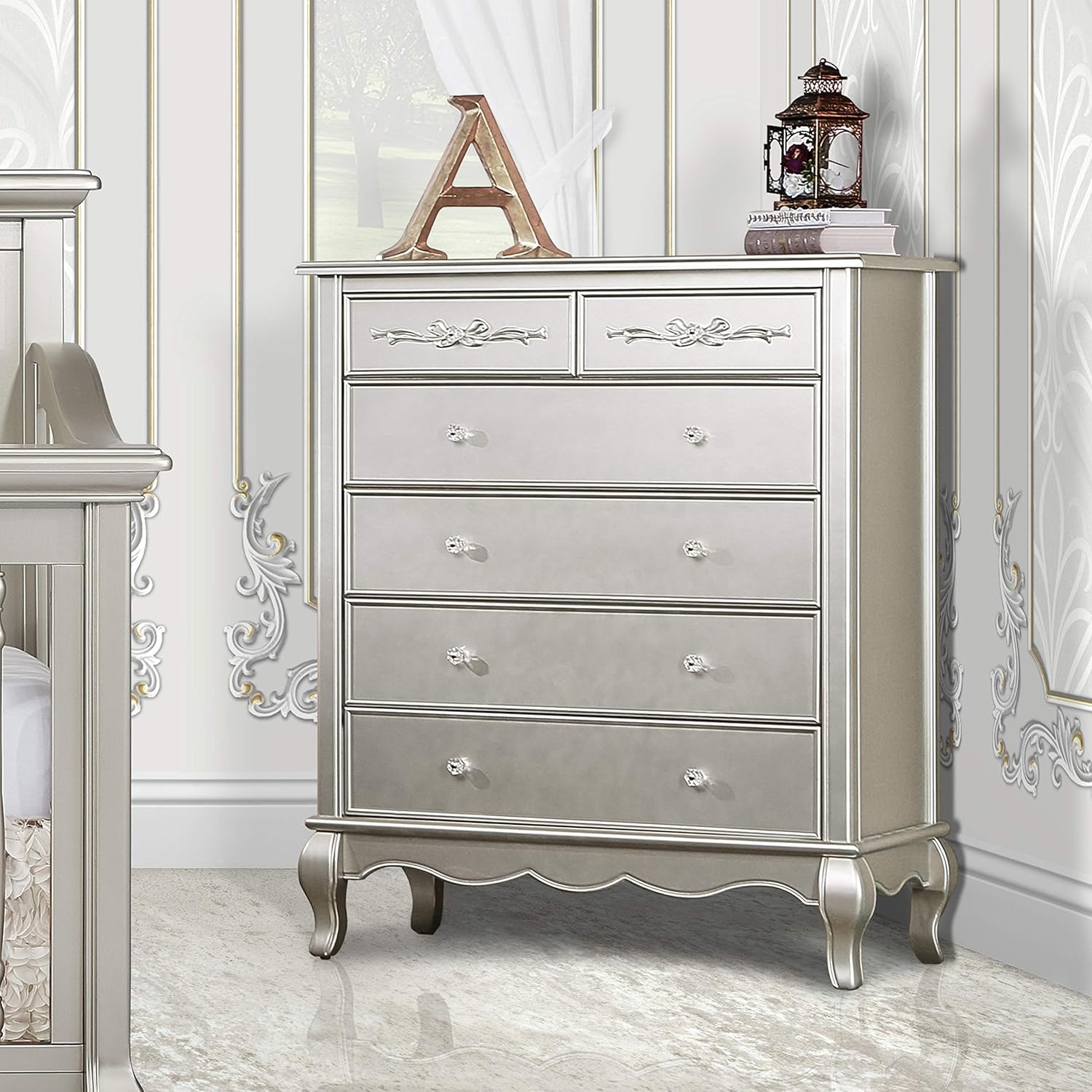 evolur aurora crib gold dust