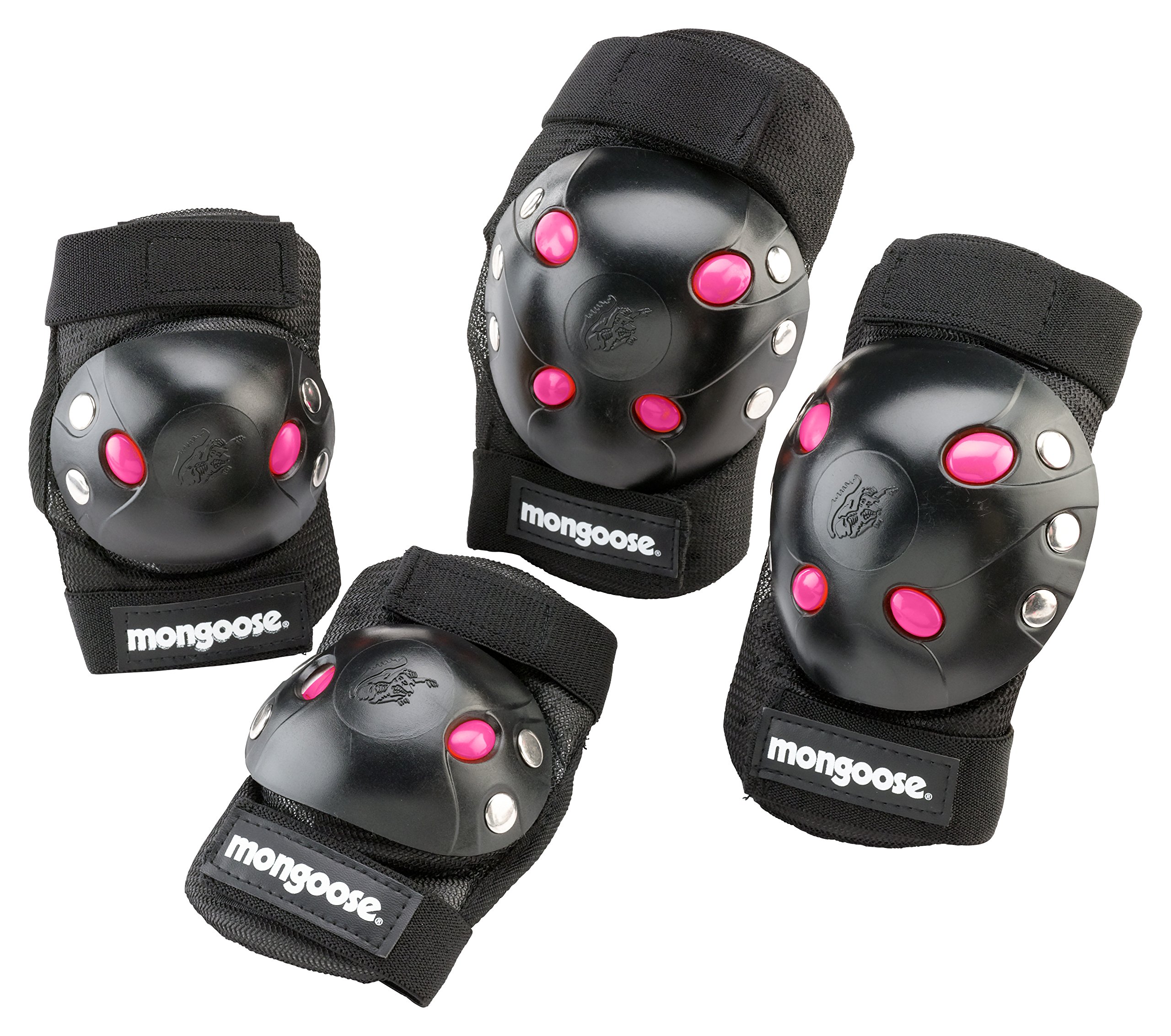 Mongoose BMX Bike Gel Knee and Elbow Pad Set Pink 38675097049 eBay
