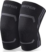 Bodyprox Knee Compression Sleeve 2 Pack Men Women L Size view 1