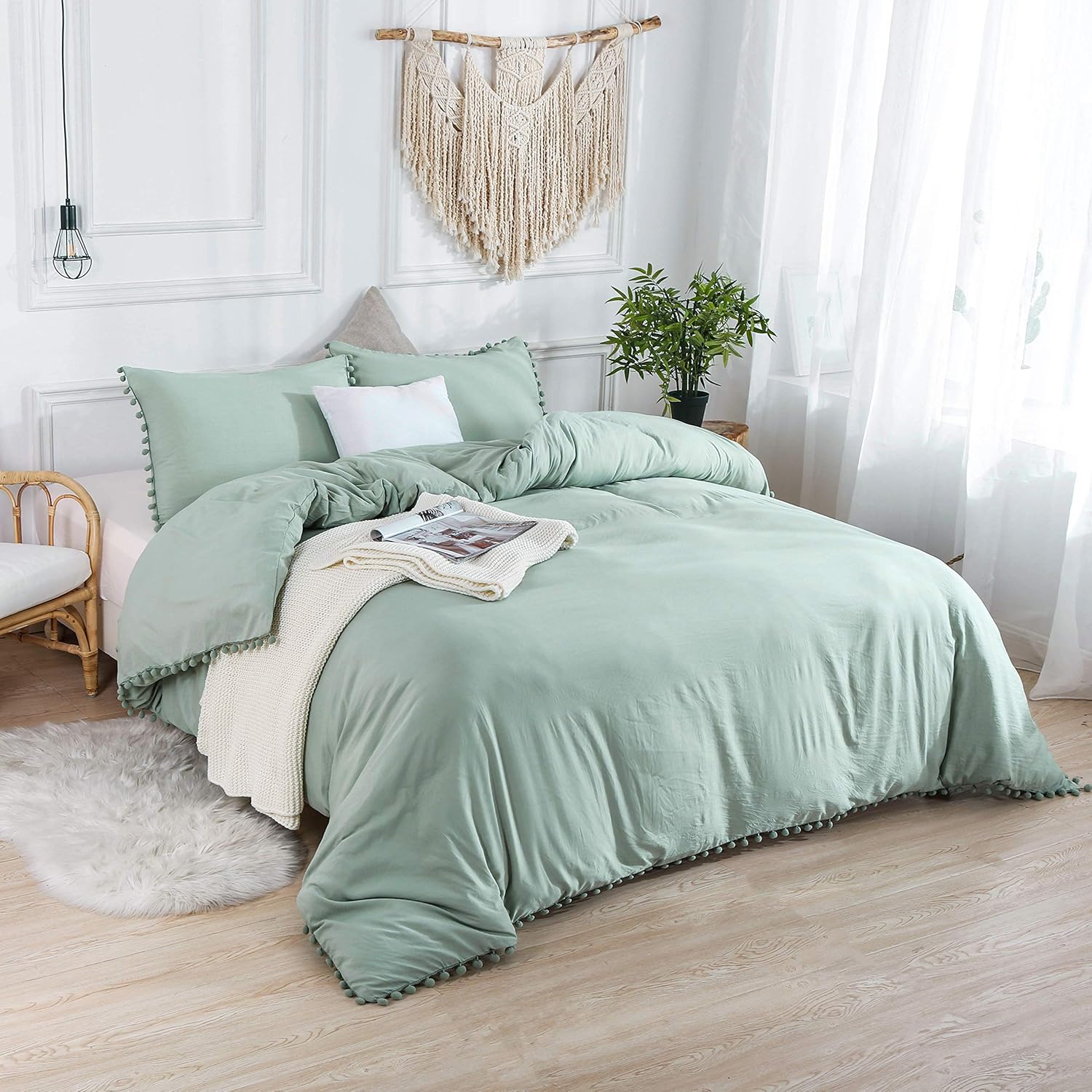 MoonxHome Duvet Cover Set Queen Size 