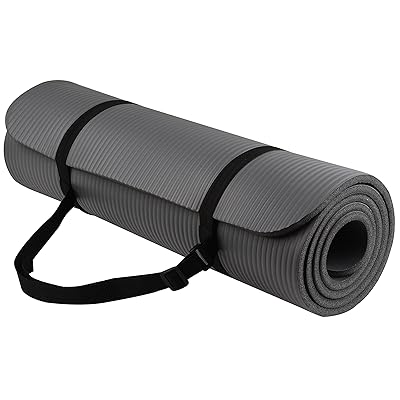 BalanceFrom GoYoga All-Purpose 1/2-Inch Extra Thick High Density Anti-Tear Exercise Yoga Mat with Carrying Strap