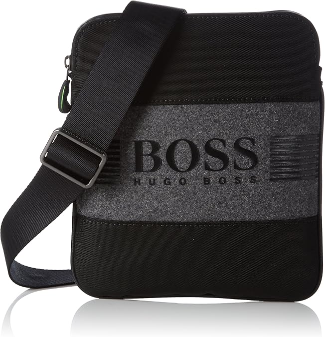 BOSS Mens 50320816_001 Crossbody Bag Black Size 1x22x24 cm Amazon.co