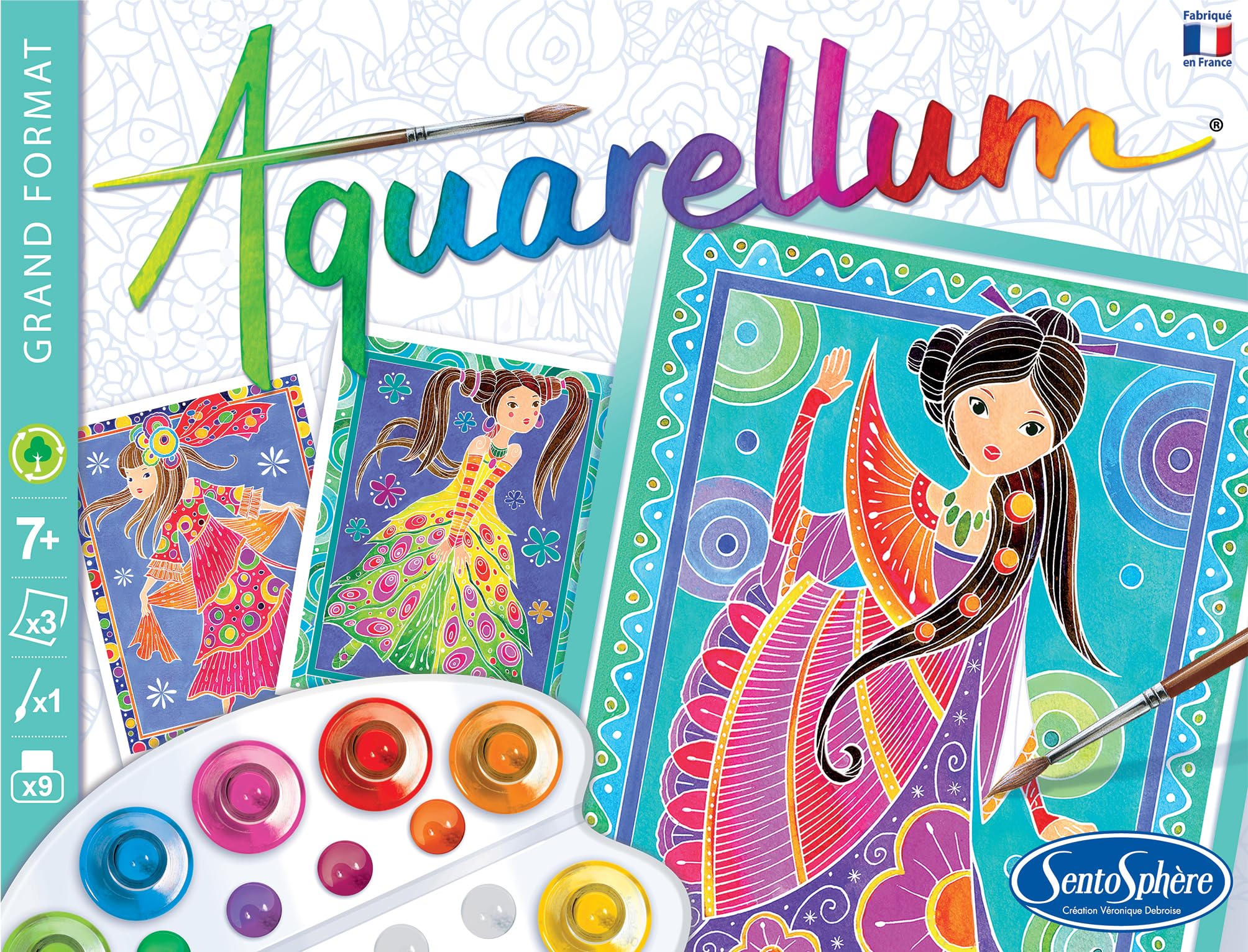 Sentosphère 3906330 "Aquarellum GM Glamour Girls" Painting Set