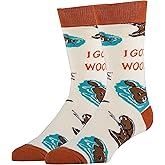 ooohyeah Men's Novelty Crew Socks for Adult Humor, Funny Saying Crazy Silly Socks, Cool Casual Socks