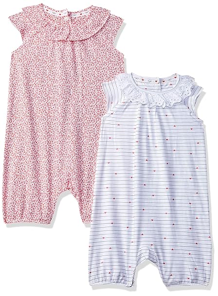 Baby Girls Regular fit Romper Suit (Pack of 2)