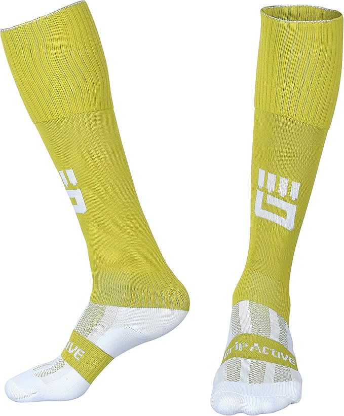 Grip Active Softers LIME GREEN Long Socks Unisex Football GAA Gaelic Training Running Tennis