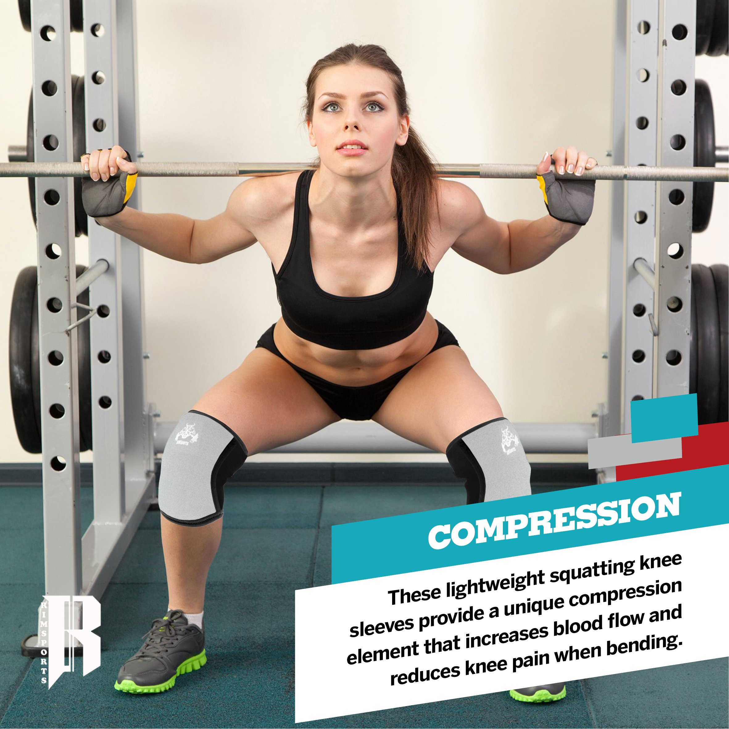 Knee Support For Squats Wrap Knee Sleeve 5mm Neoprene Sleeve For The Best Squats Knee Sleeve Powerlifting Compression Padded Knee Sleeve For Men And Women Gray M [ 1 Sleeve ]