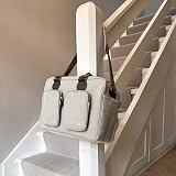 My Babiie Changing Bag Tote Oatmeal Herringbone - Insulated Bottle Holder, Mat view 6