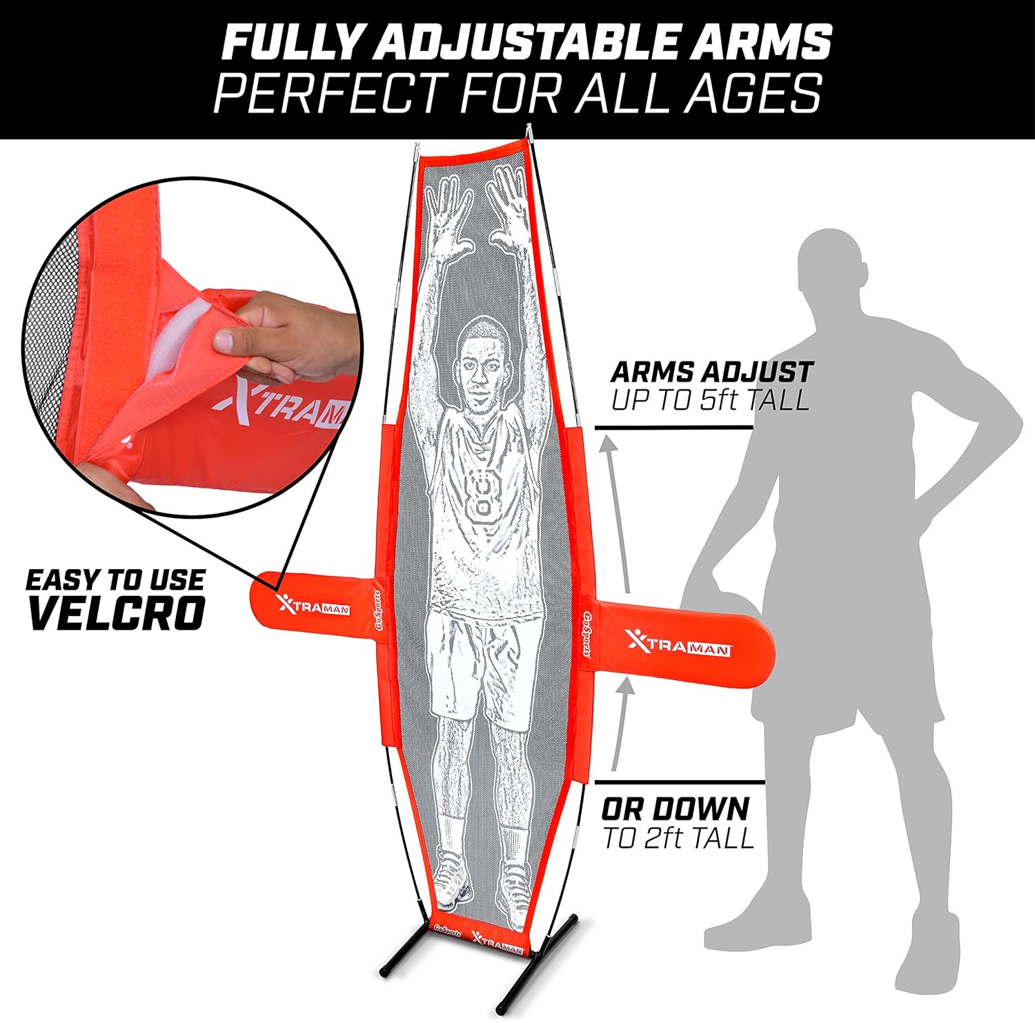 GoSports Basketball Xtraman Dummy Defender Training Mannequin Dribbling