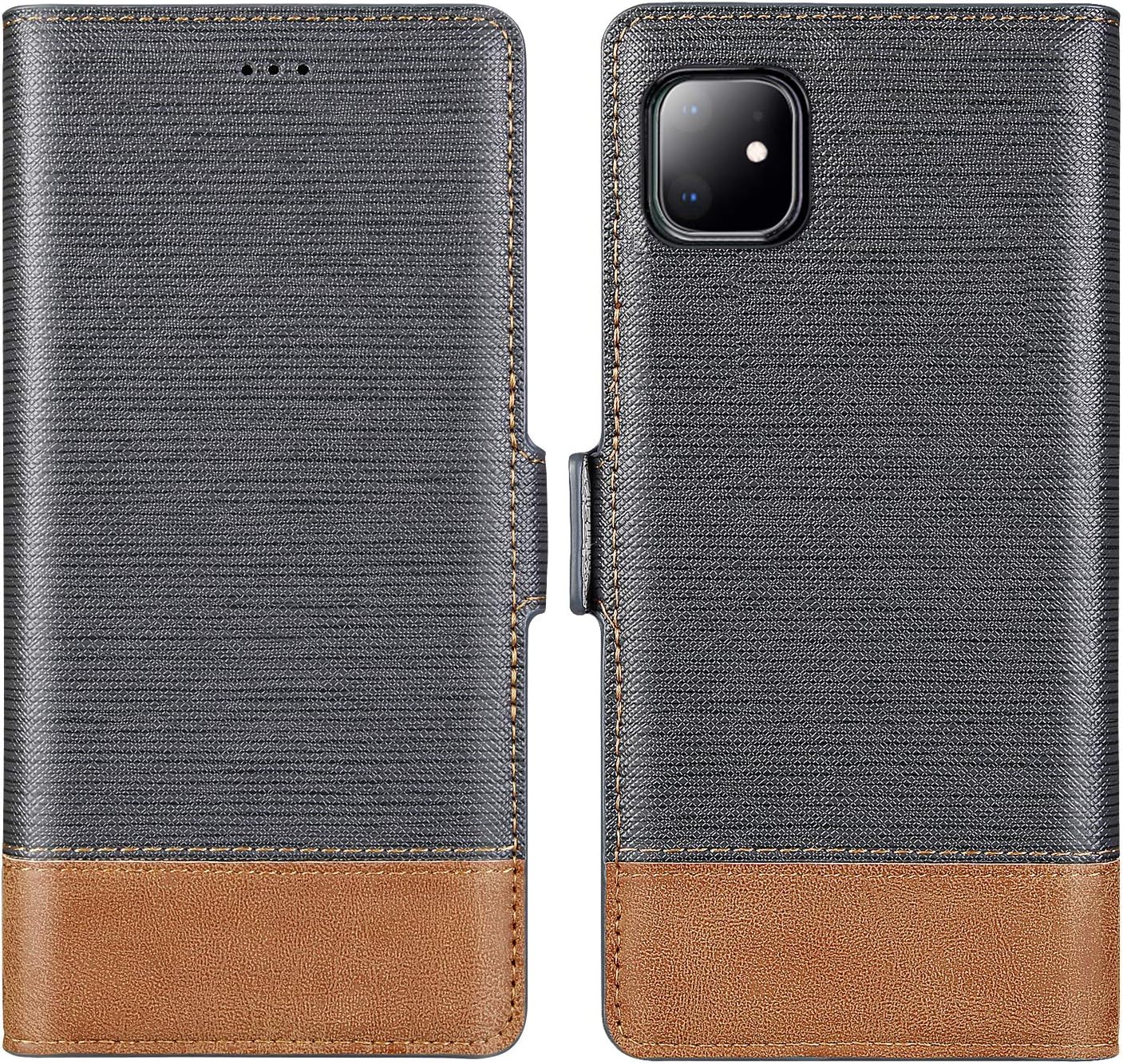 FLYEE Flip Shockproof Protective Folding Cover PU Leather Magnetic with Credit Card Slots and Cash Pocket for