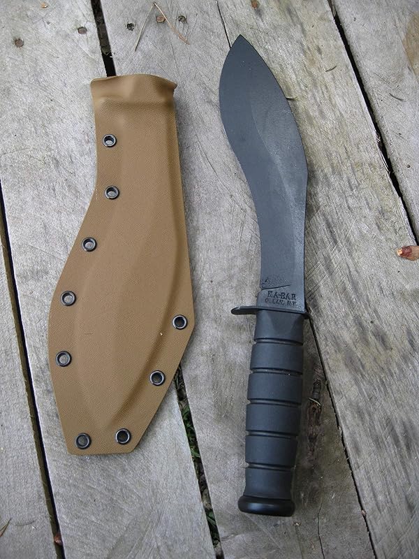 Amazon Com Valhalla Custom Kydex Sheath Ka Bar Combat Kukri 1280 Coyote Brown Handmade