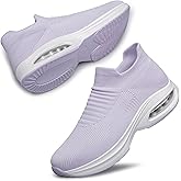 DOUSSPRT Womens Walking Shoes Sock Casual Ladies Fashion Sneakers Comfortable Slip On Air Cushion Platform