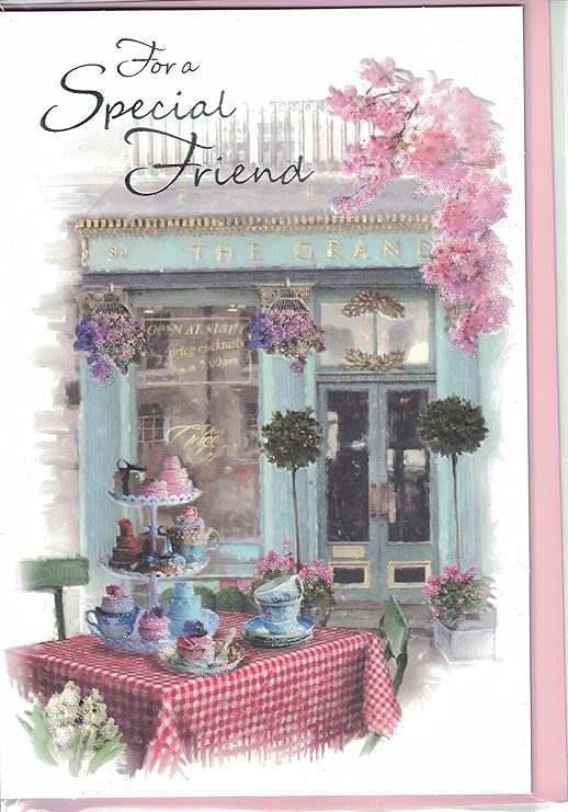 Amica Di Auguri Di Compleanno Per Un Amico Speciale Tradizionale Carta Cupcakes Amazon It Giardino E Giardinaggio