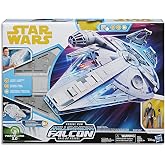 Star Wars Flagship Set Action Figure | Star Wars Universe Force Link 3.75 Inch Scale Vehicle Figure - Kessel Run Millennium Falcon