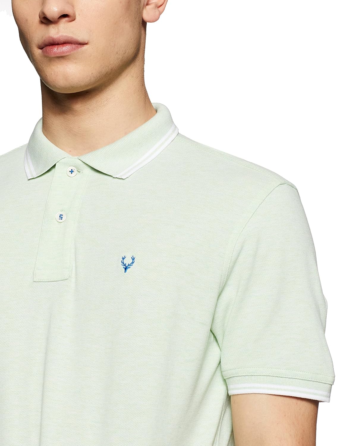 allen solly men's solid regular fit polo