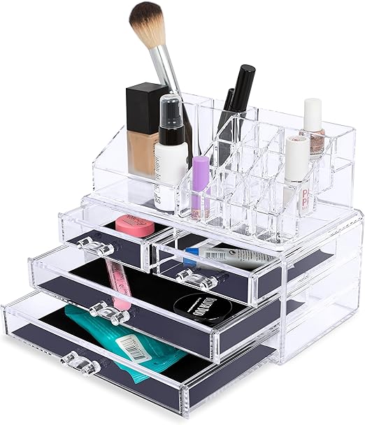Amazon Com Internet S Best Acrylic Cosmetic Makeup Organizer 2