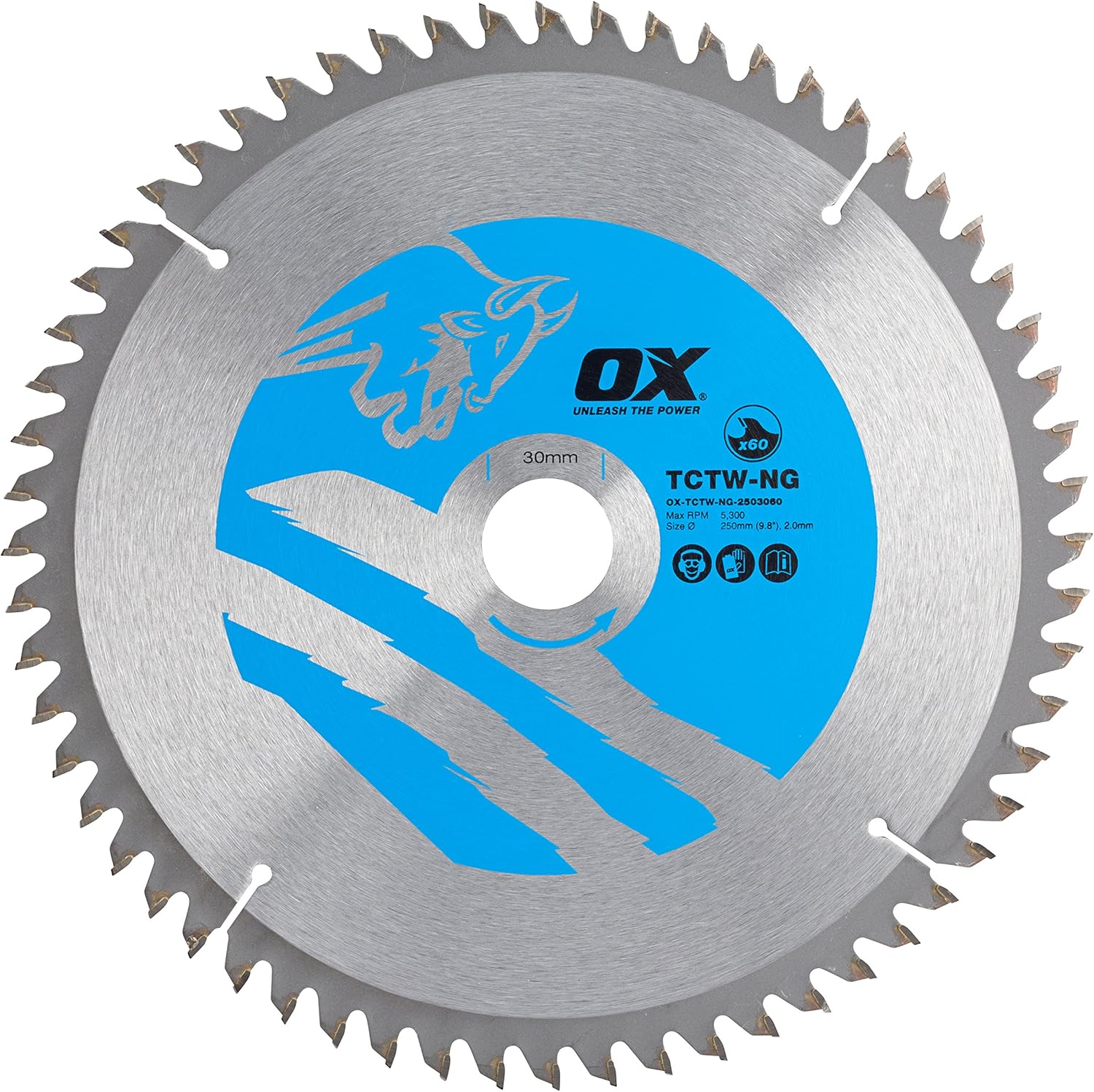 OX Wood Cutting Negative Rake Circular Saw Blade 60 Teeth ATB