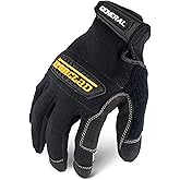 Ironclad General Utility Work Gloves GUG, All-Purpose, Performance Fit, Durable, Machine Washable (1 Pair) Black