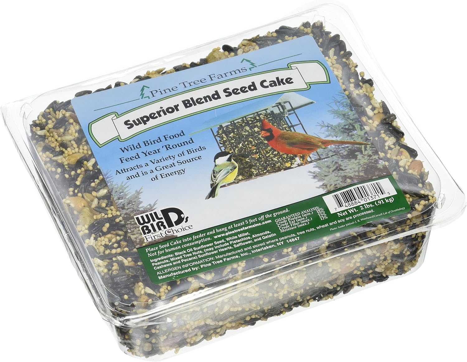 Pine Tree Farms 1371 Superior Blend Seed Cake, 2 Pounds