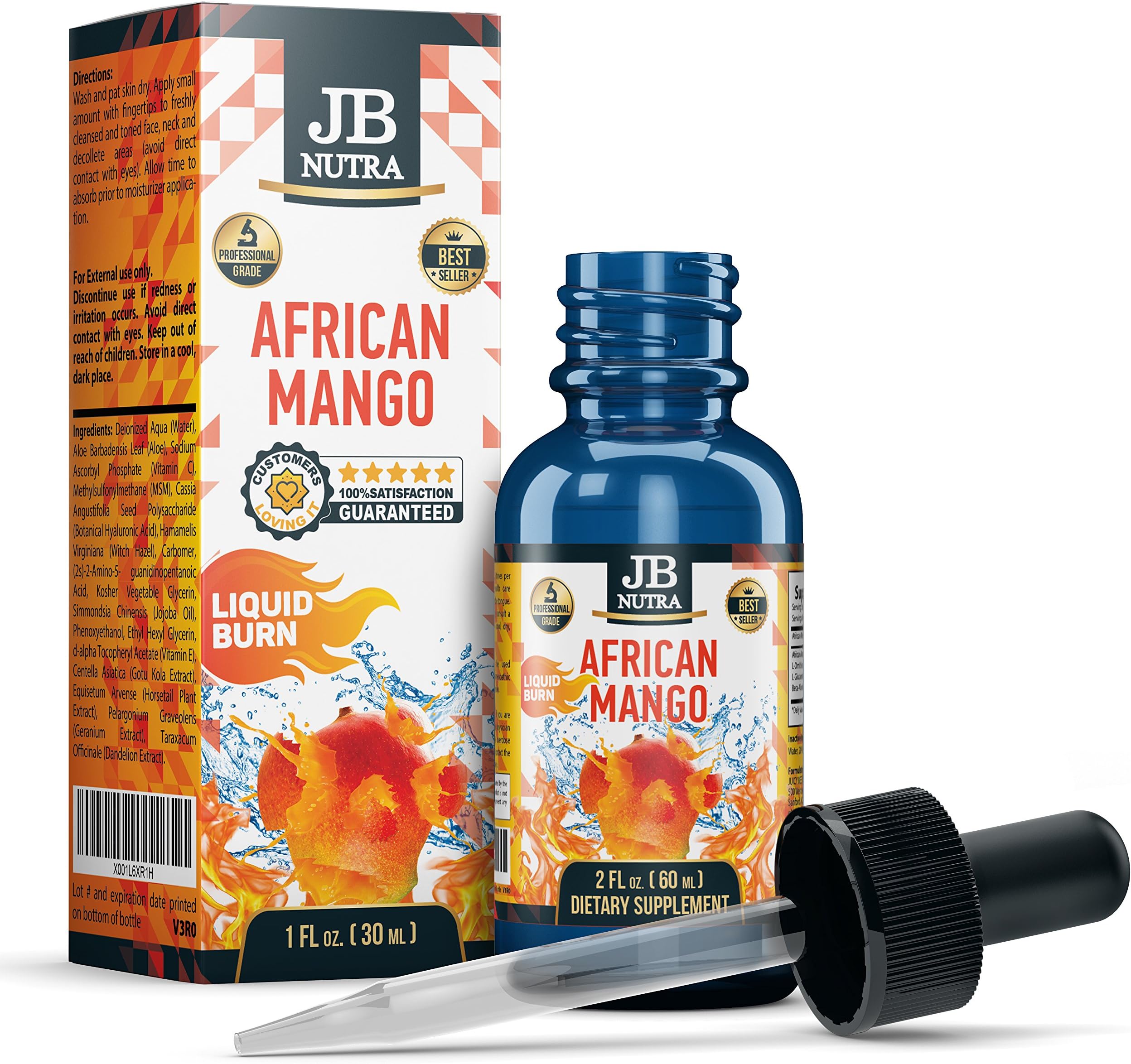 African Mango Drops for Weight Loss, Maximum Potency, Great for Diet by JB NUTRA
